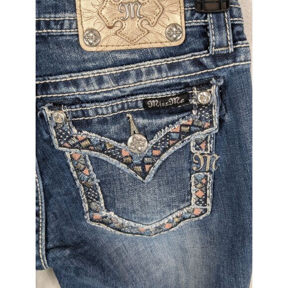 Miss Me Signature Cuffed Capri JP7189P Women's Size 25 - Picture 14 of 16